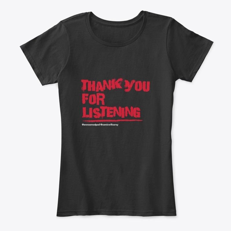 Thank you for Listening Red Text