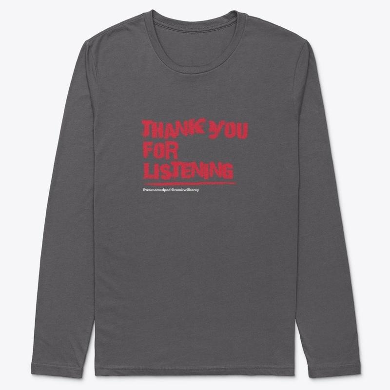 Thank you for Listening Red Text