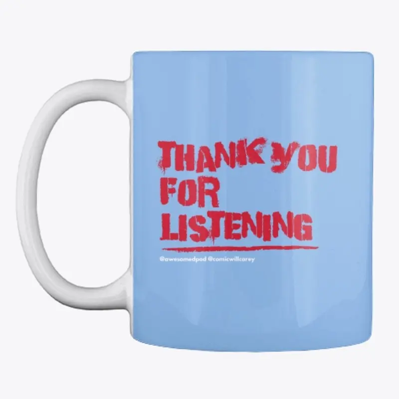 Thank you for Listening Red Text